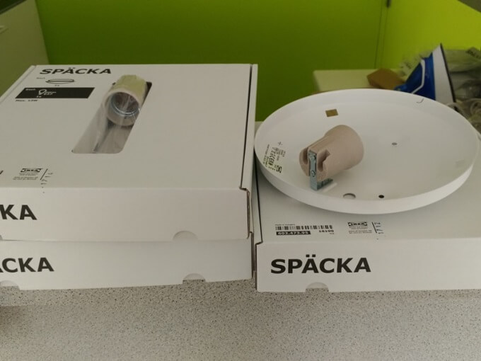 IKEAで購入した照明器具